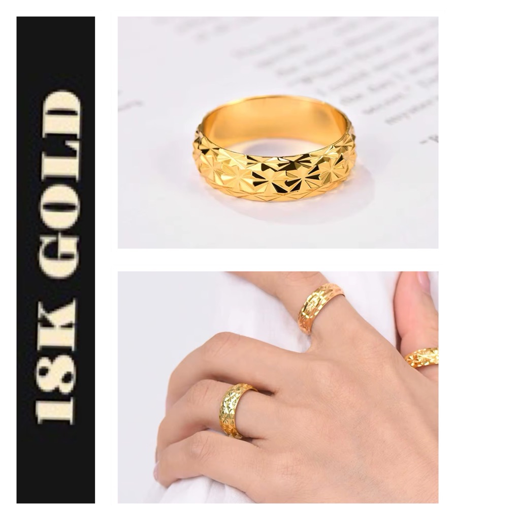 18k Gold Plated Unisex Ring